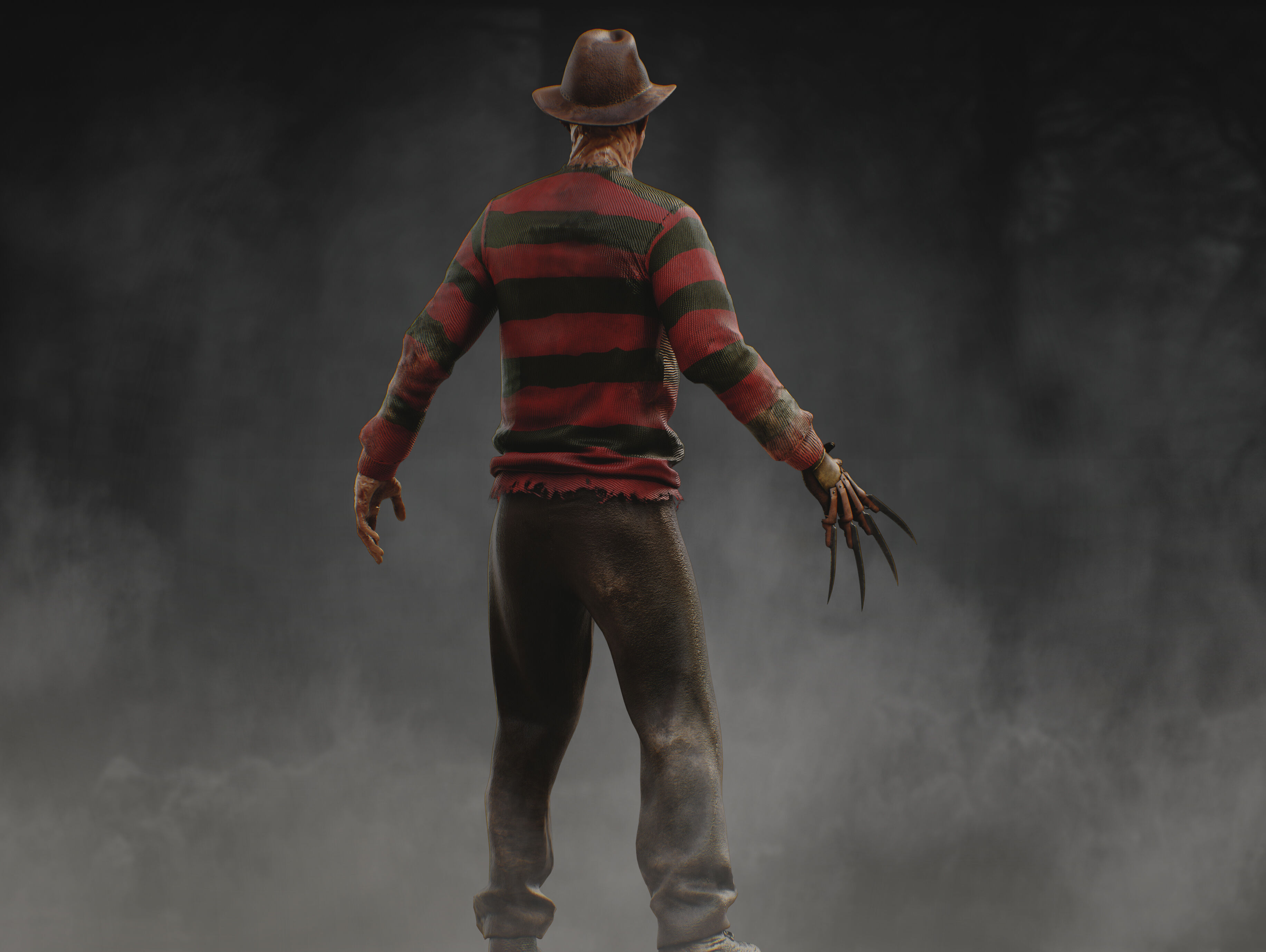 Freddy Krueger Low-poly 3D model_4