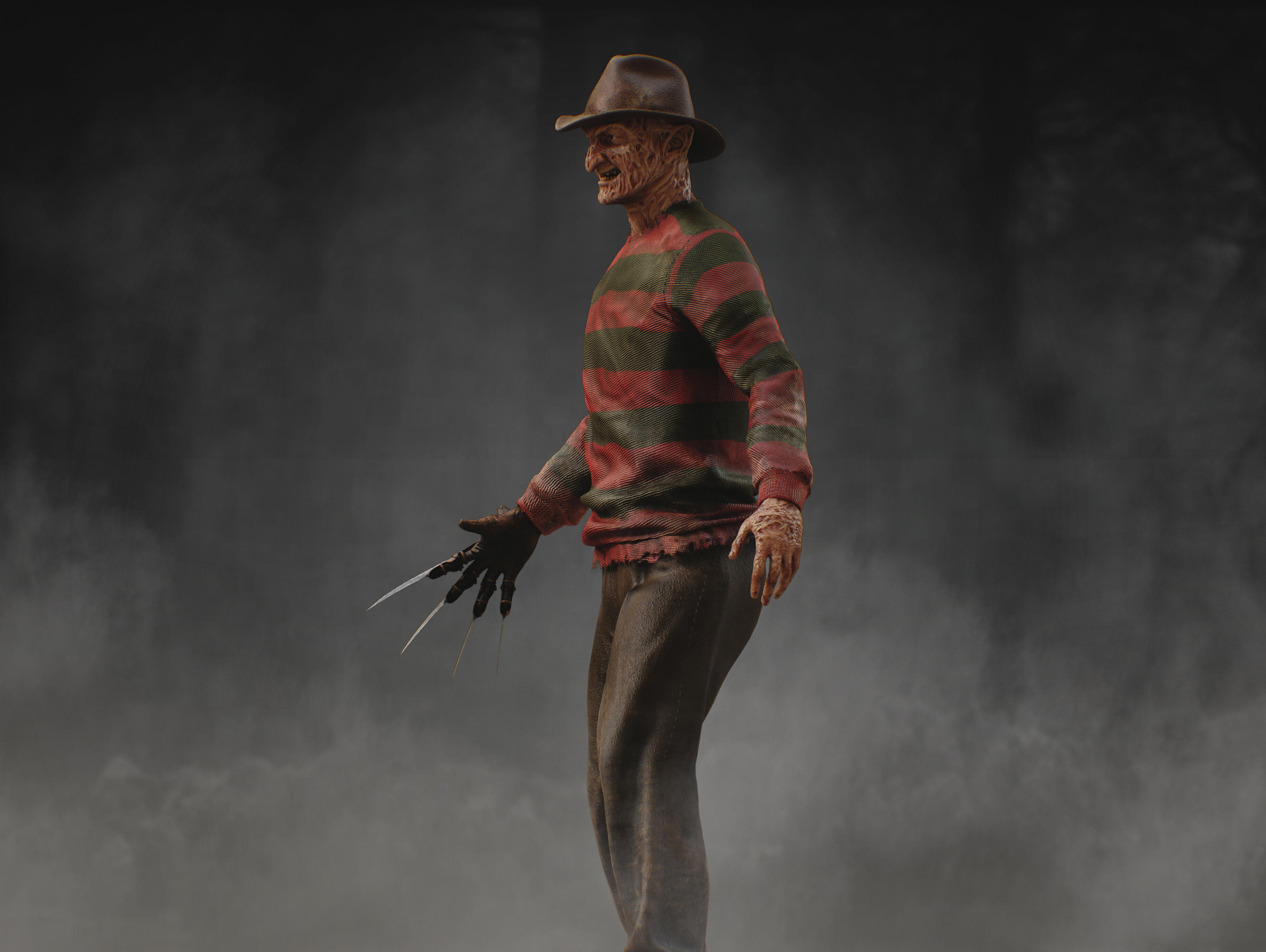 Freddy Krueger Low-poly 3D model_10