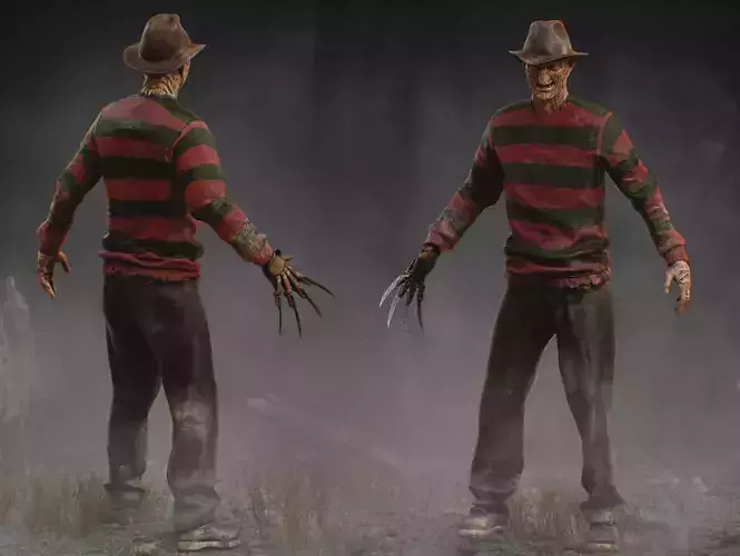 Freddy Krueger Low-poly 3D model