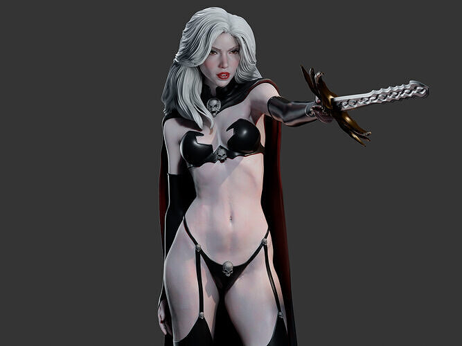 Death Princess 3D Print 3D print model
