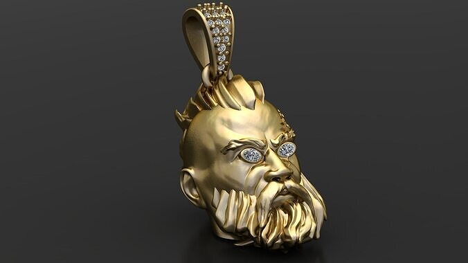 BARBER SHOP FANCY PENDANT 3D PRINTABLE MODEL  3D print model