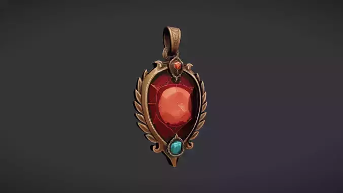 ornate jeweled pendant