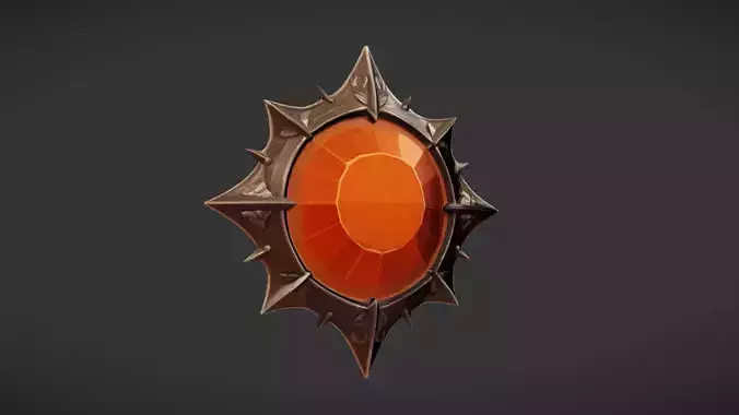 ornate gemstone emblem