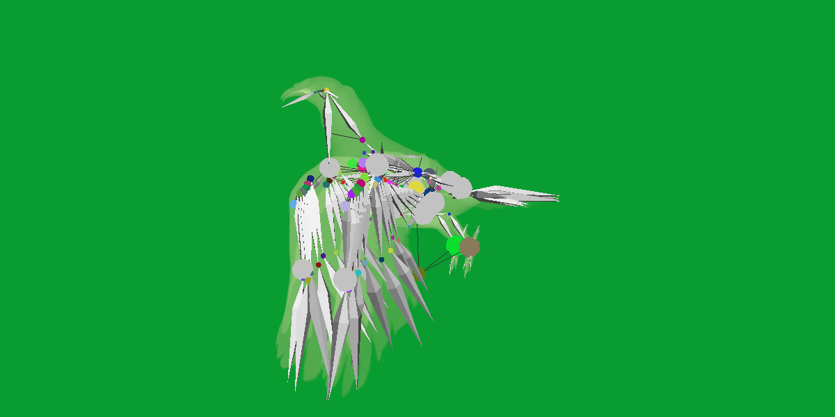 Turkey Black Vulture Low-poly 3D model_29