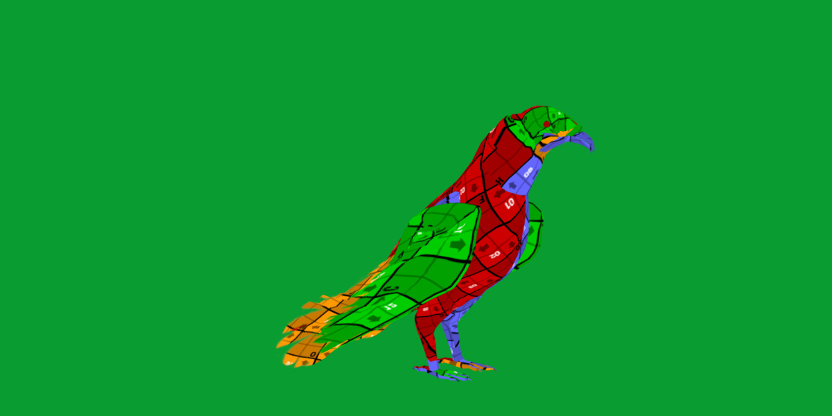 Turkey Black Vulture Low-poly 3D model_23