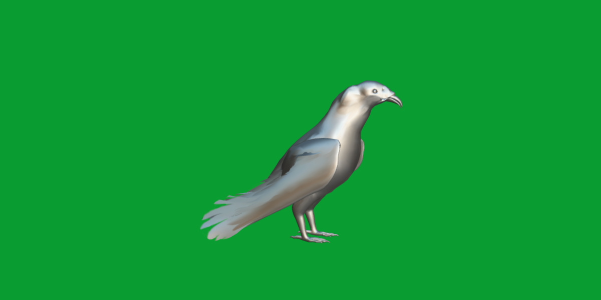 Turkey Black Vulture Low-poly 3D model_13