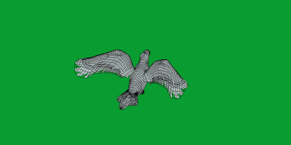 Turkey Black Vulture Low-poly 3D model_20