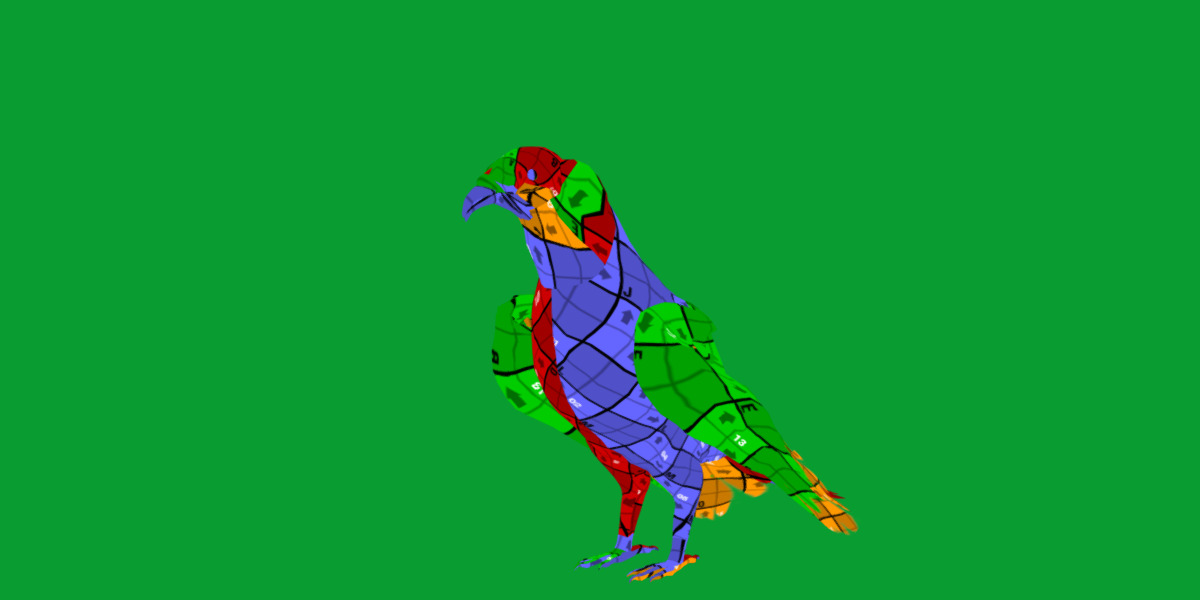 Turkey Black Vulture Low-poly 3D model_22