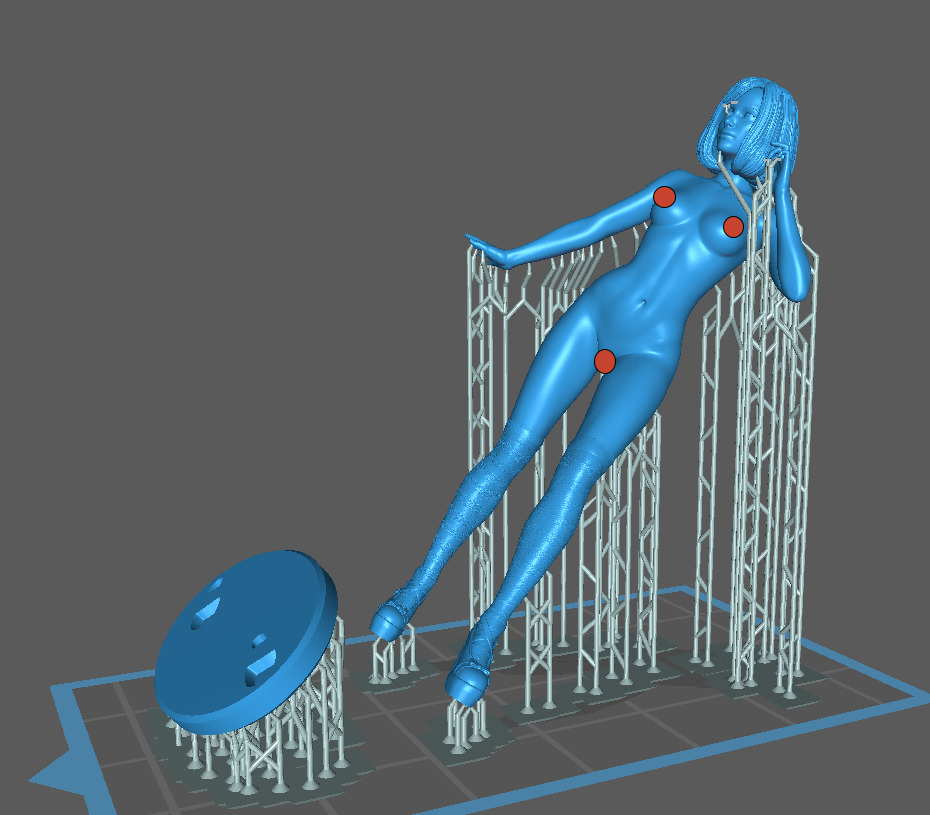 Naked Girl 3D print model_4