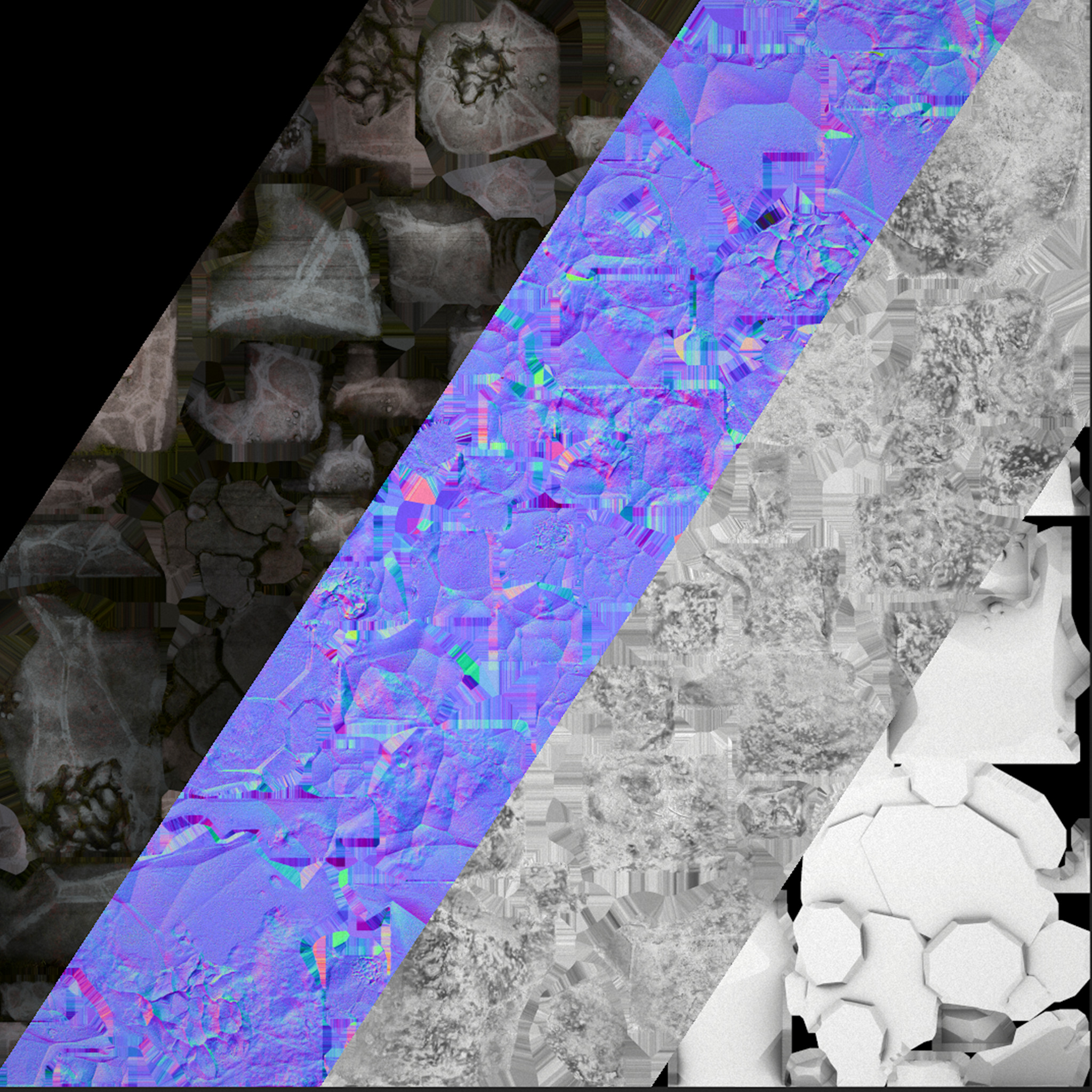 Medieval Stone Ore Mine Low-poly 3D model_37