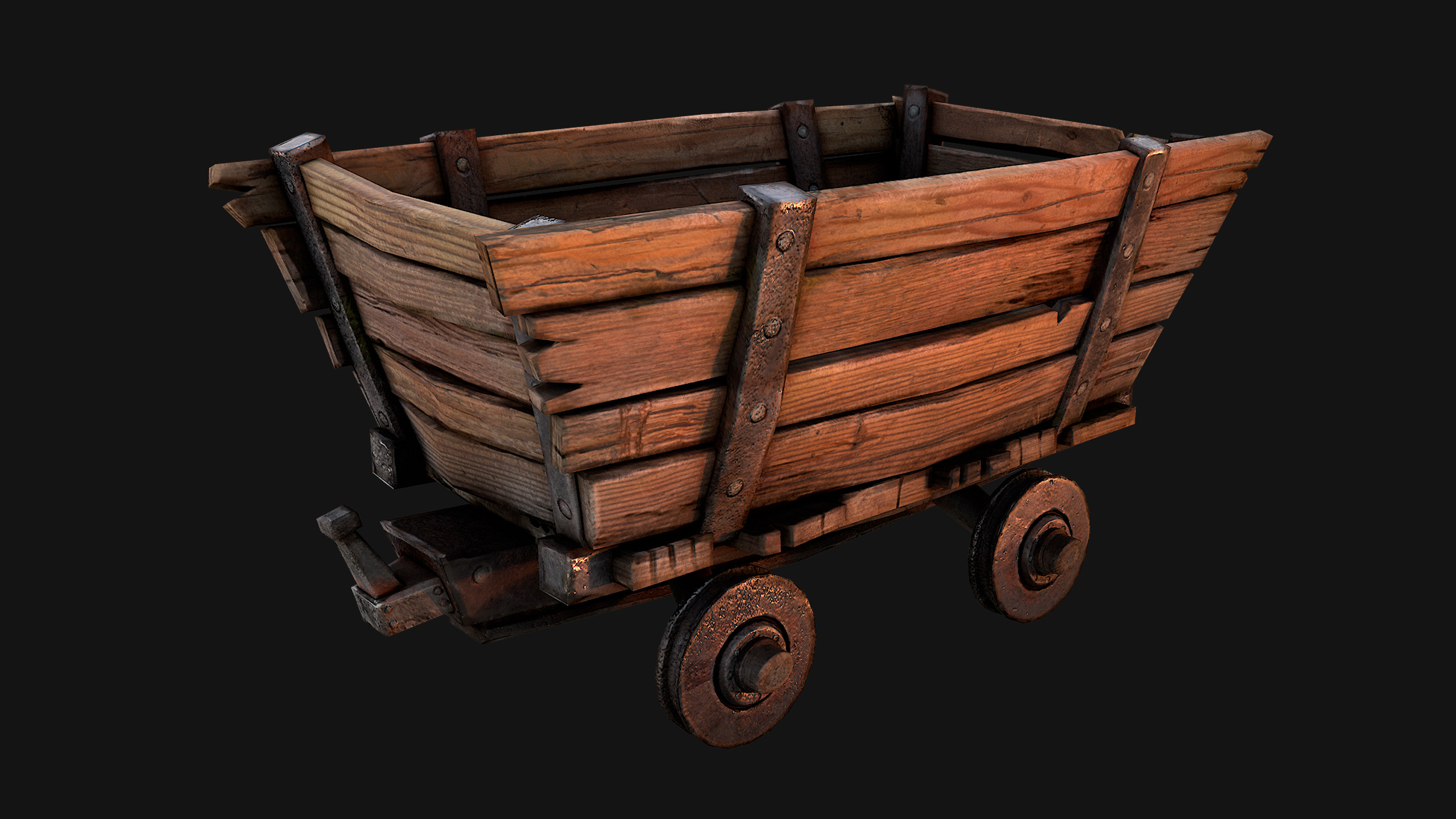 Medieval Stone Ore Mine Low-poly 3D model_18