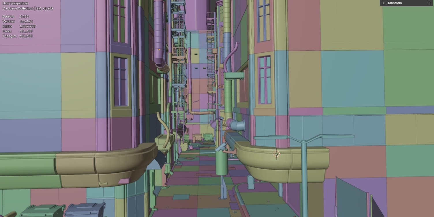 Retro Cyberpunk Atmosphere Street 3D model_4