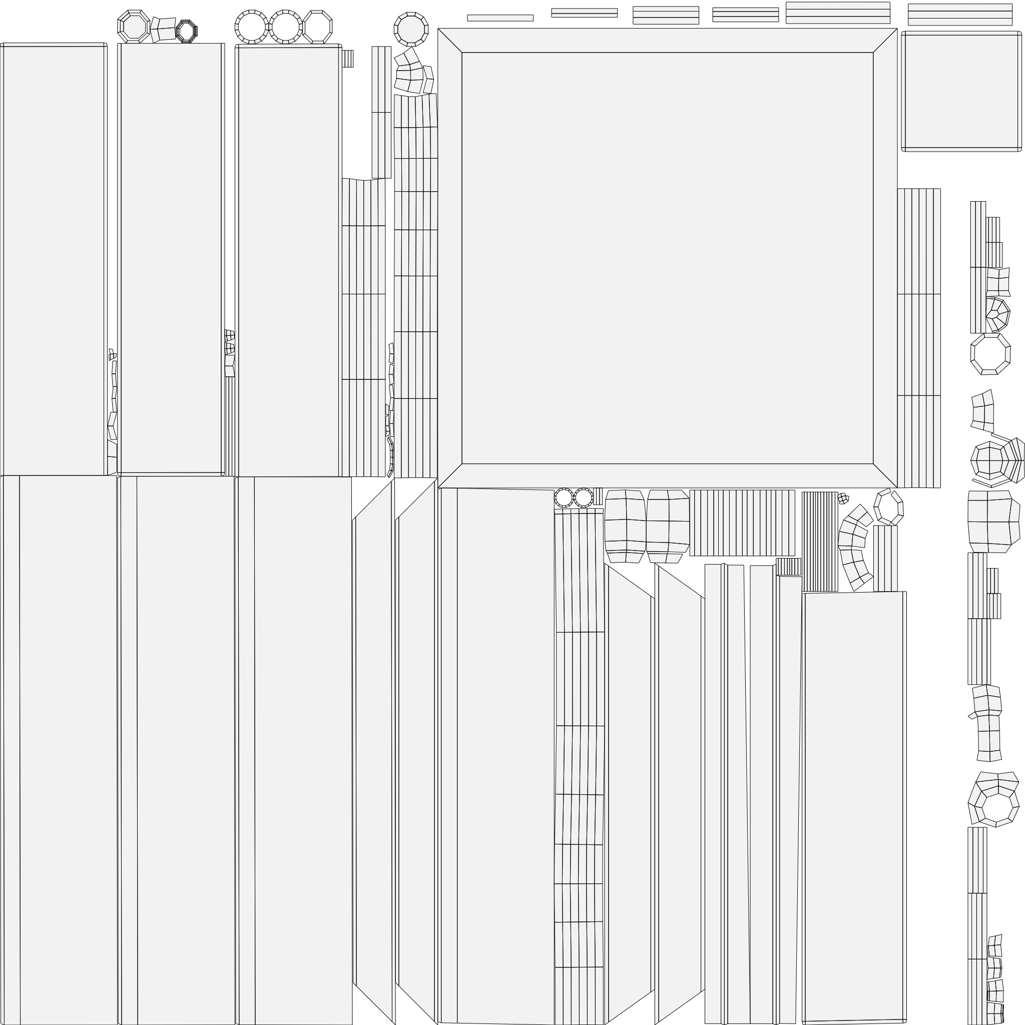 Tap Water and Bucket Low-poly 3D model_7