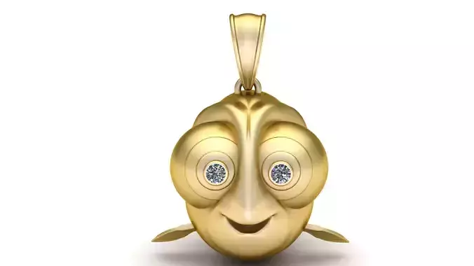 DESIGN FISH PENDANT 3D PRINTABLE MODEL 