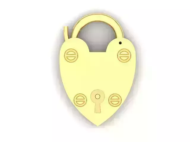 Heart padlock