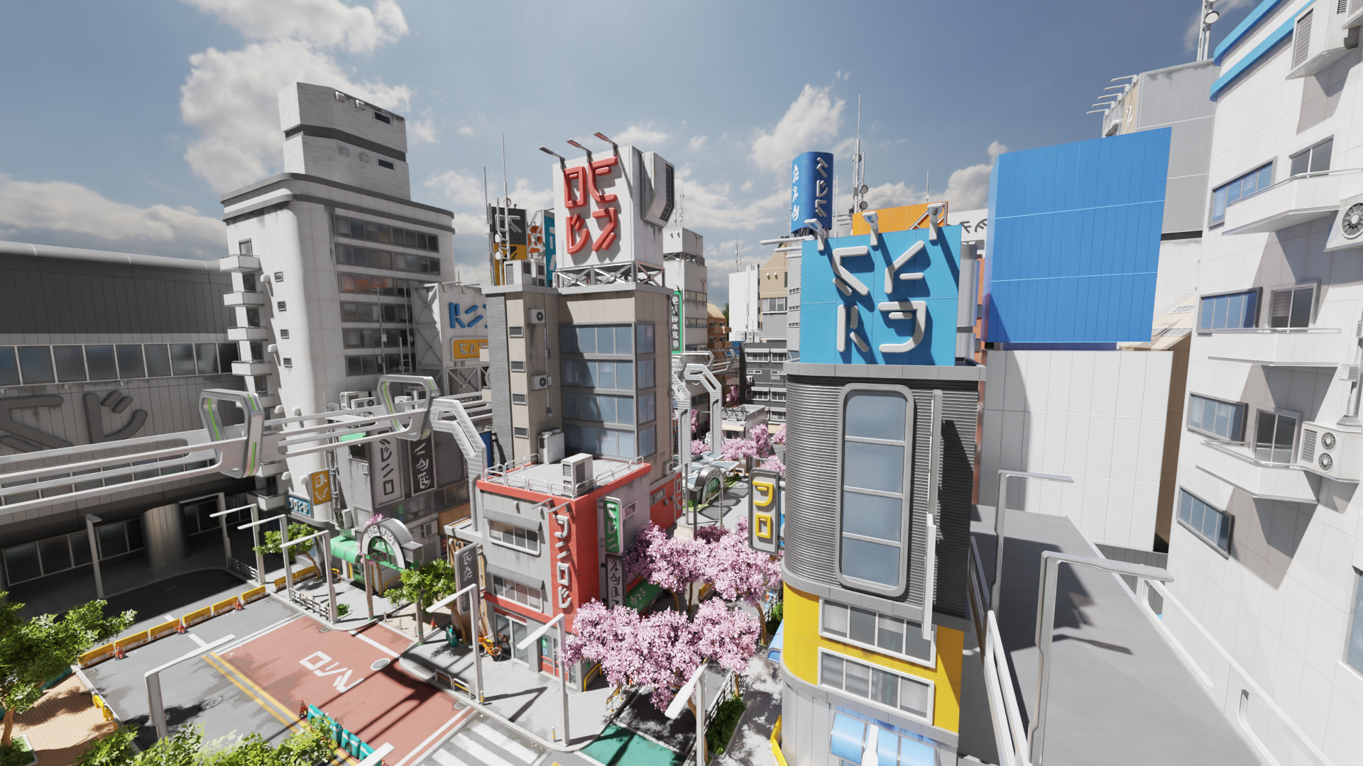 Cyberpunk Tokyo Street 3D model_2