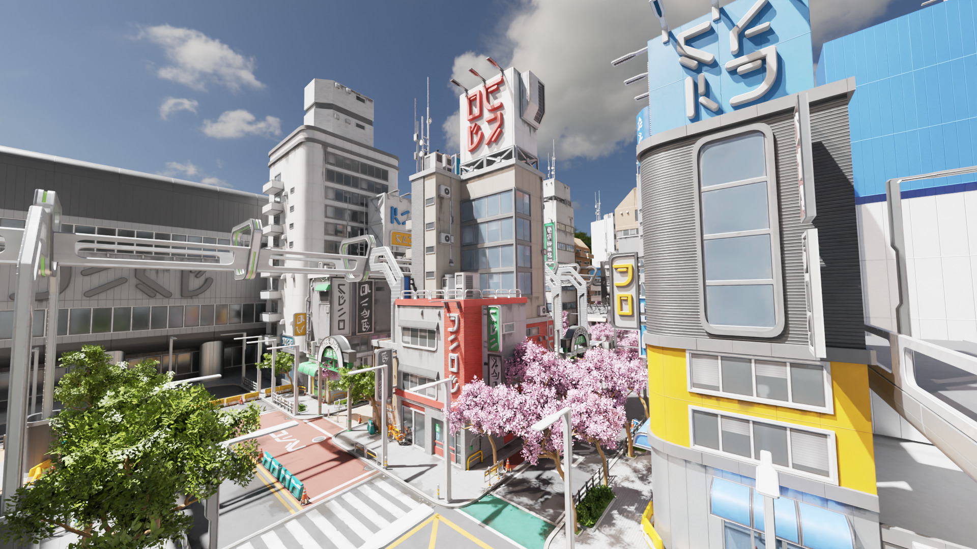 Cyberpunk Tokyo Street 3D model_1