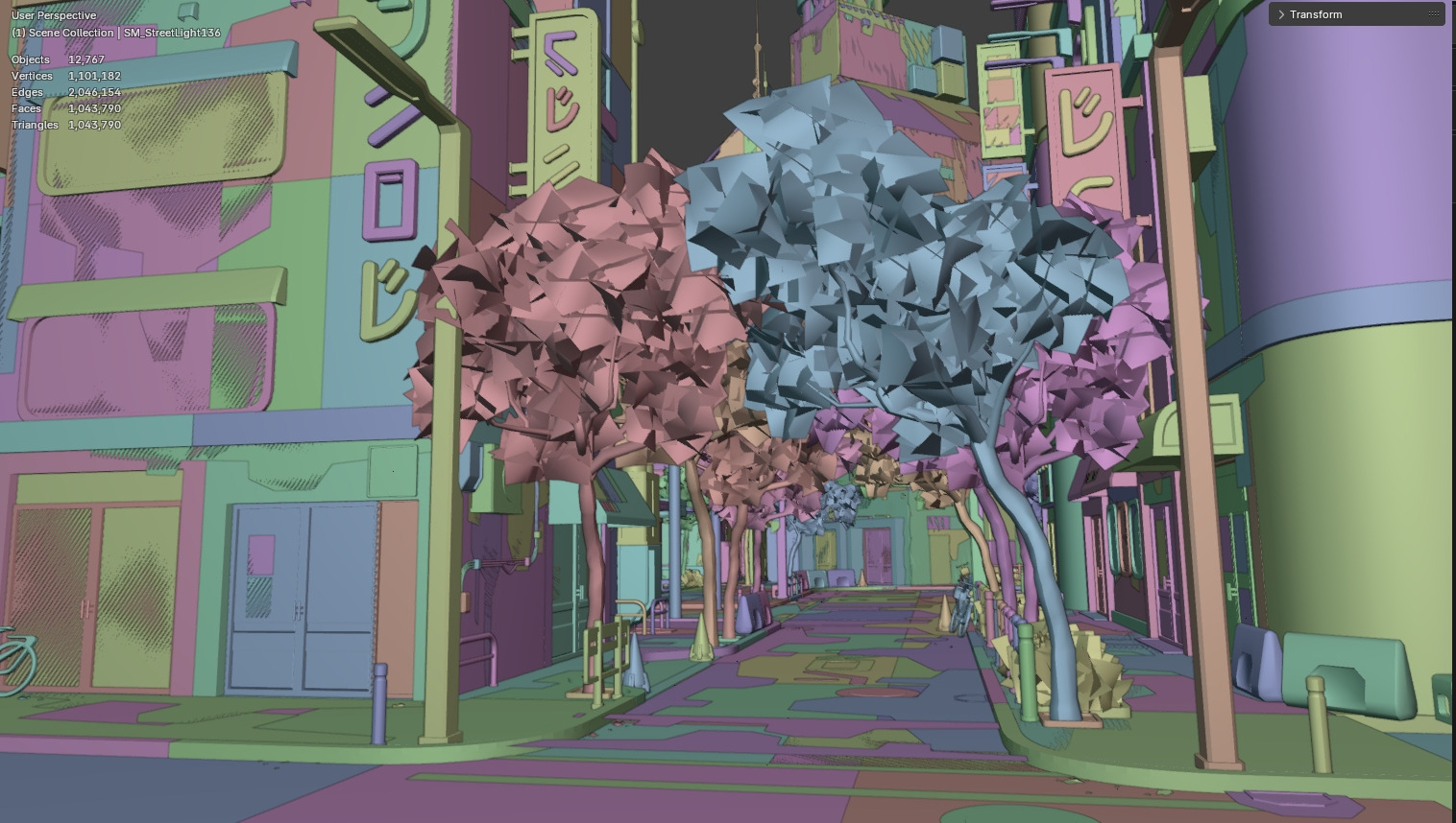 Cyberpunk Tokyo Street 3D model_4