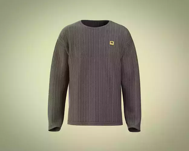 Mens basic oversized sweater 3D model