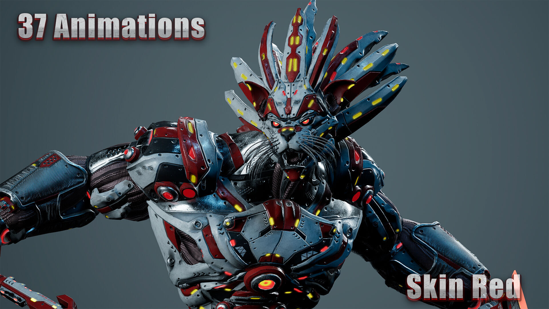 Sci-Fi Hercules Low-poly 3D model_3