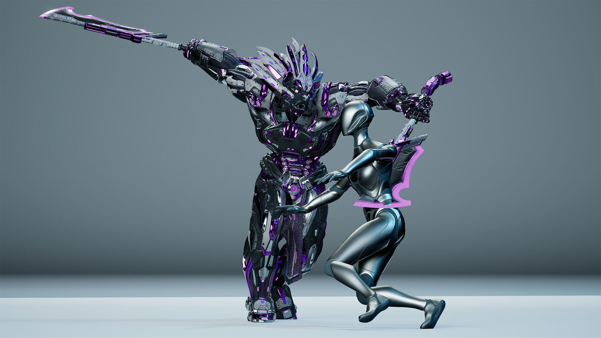 Sci-Fi Hercules Low-poly 3D model_10