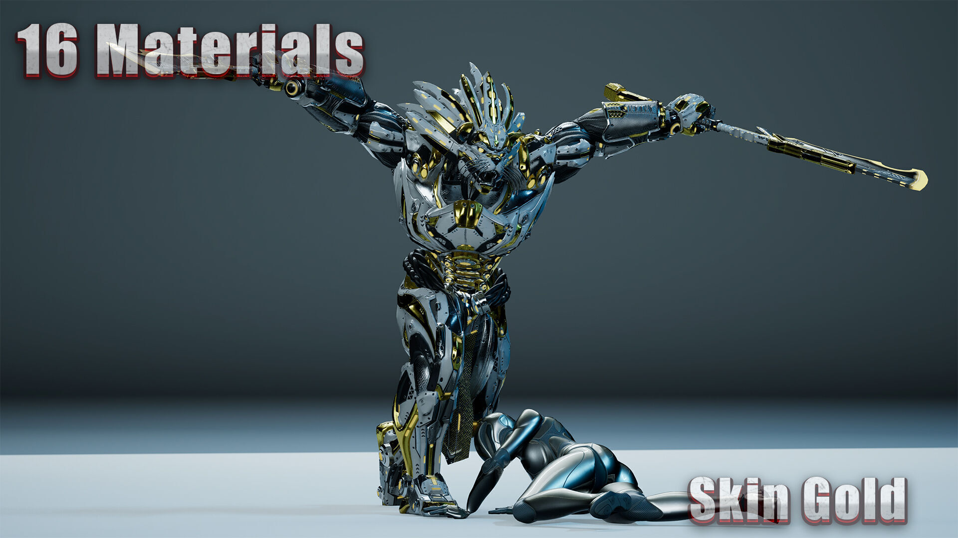 Sci-Fi Hercules Low-poly 3D model_4