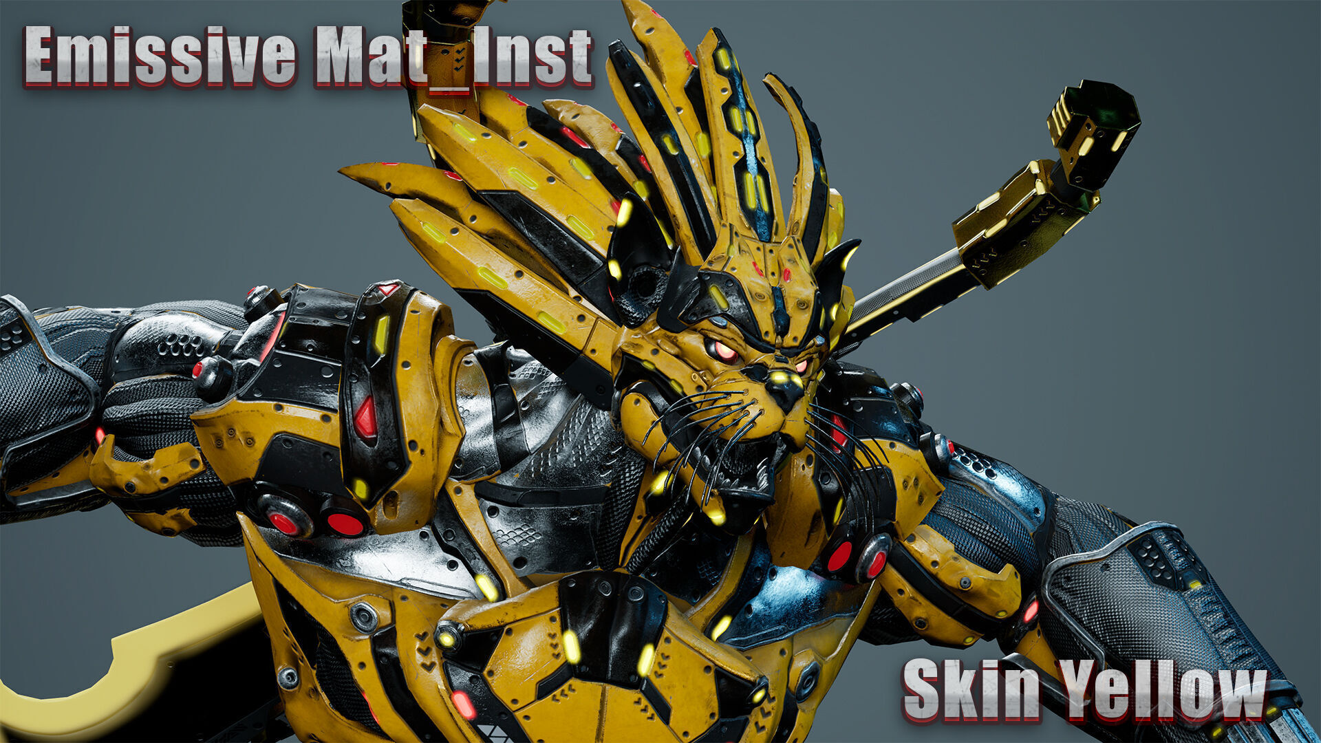 Sci-Fi Hercules Low-poly 3D model_5