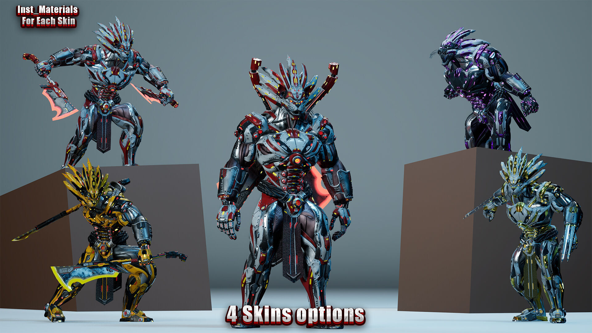 Sci-Fi Hercules Low-poly 3D model_2