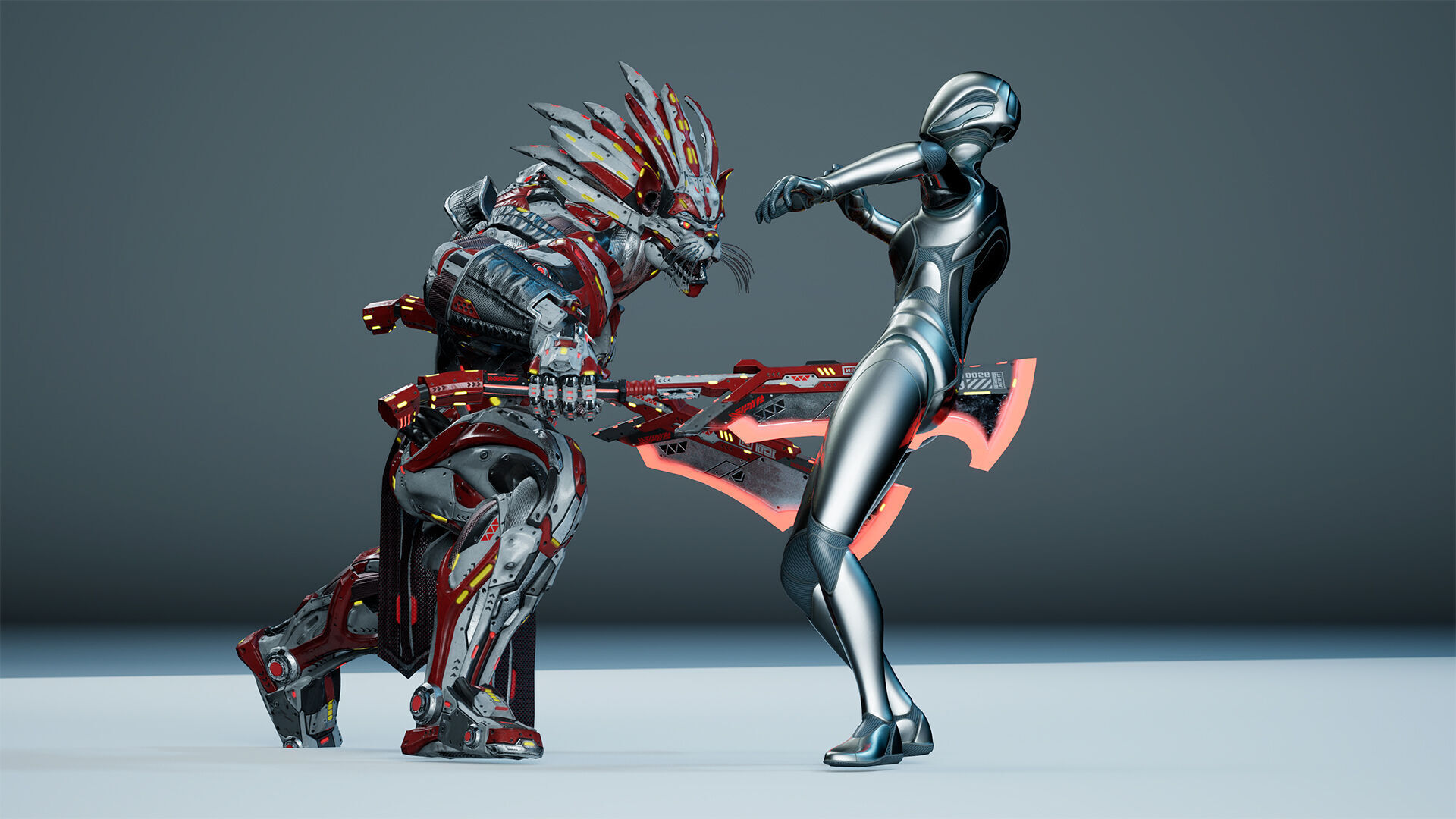 Sci-Fi Hercules Low-poly 3D model_14