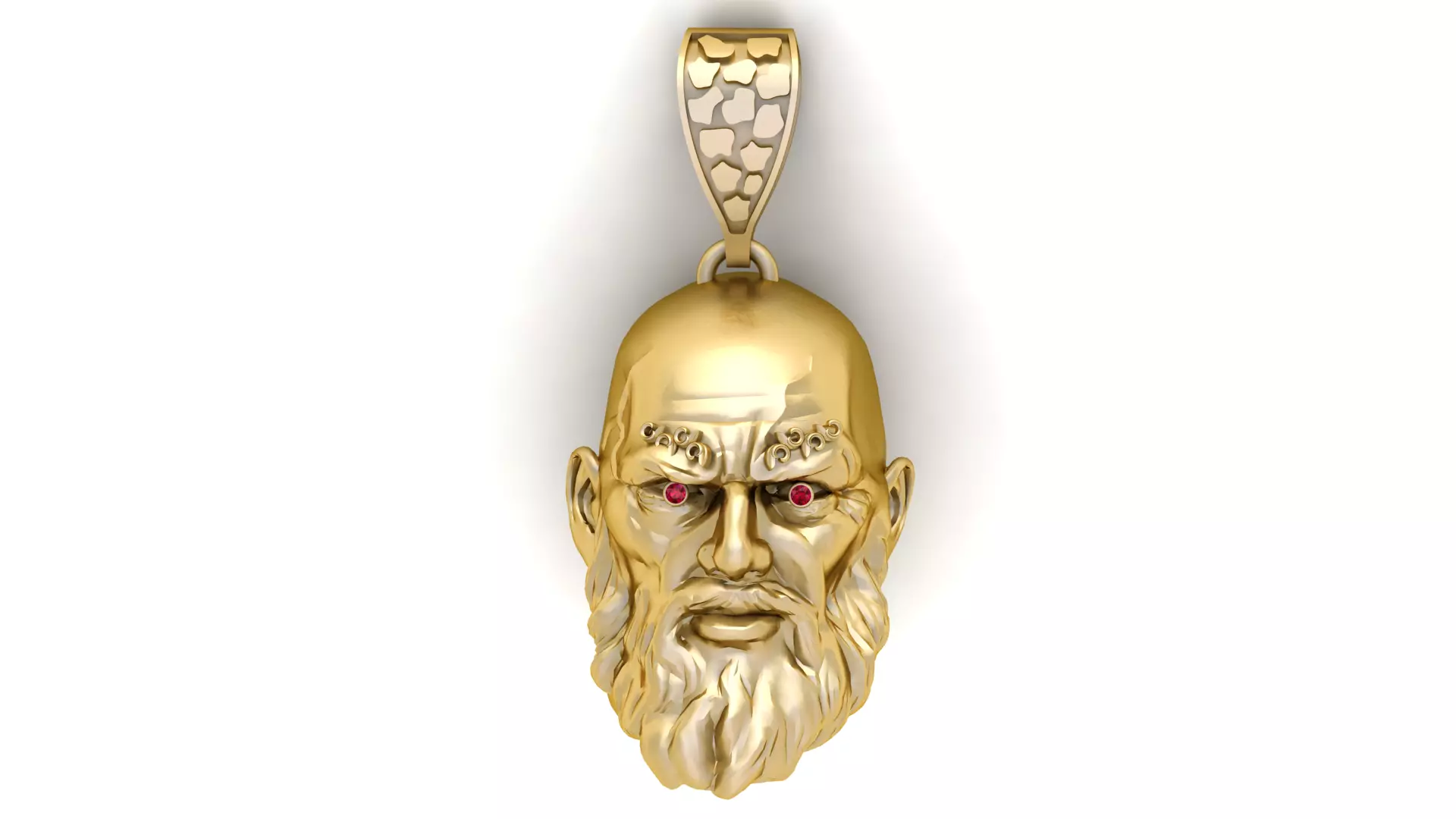 HUMAN FACE PENDANT 3D PRINTABLE MODEL 3D print model