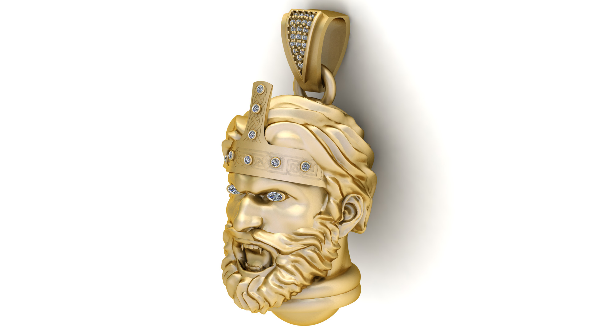 GENGER FACE PENDANT 3D PRINTABLE MODEL 3D print model_3