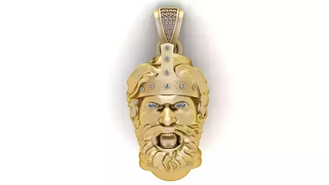 GENGER FACE PENDANT 3D PRINTABLE MODEL