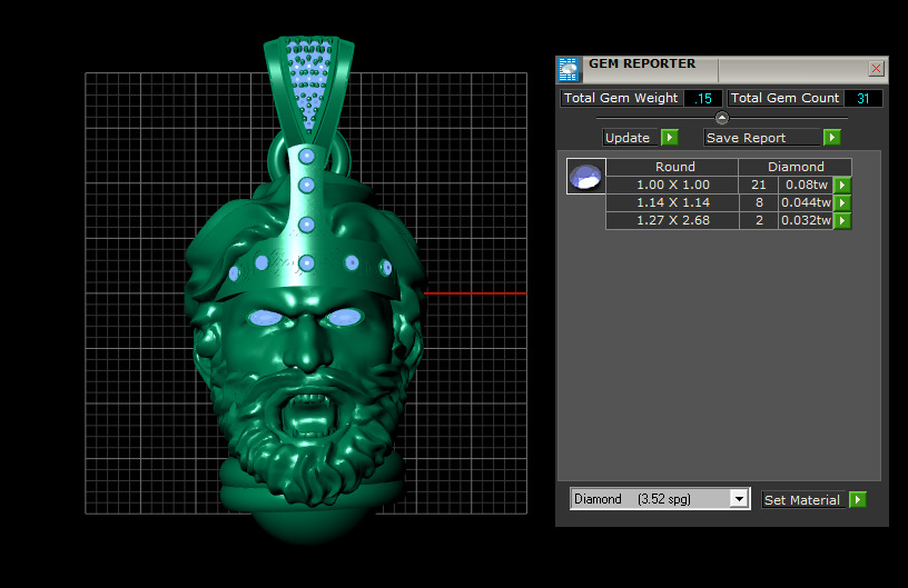 GENGER FACE PENDANT 3D PRINTABLE MODEL 3D print model_5