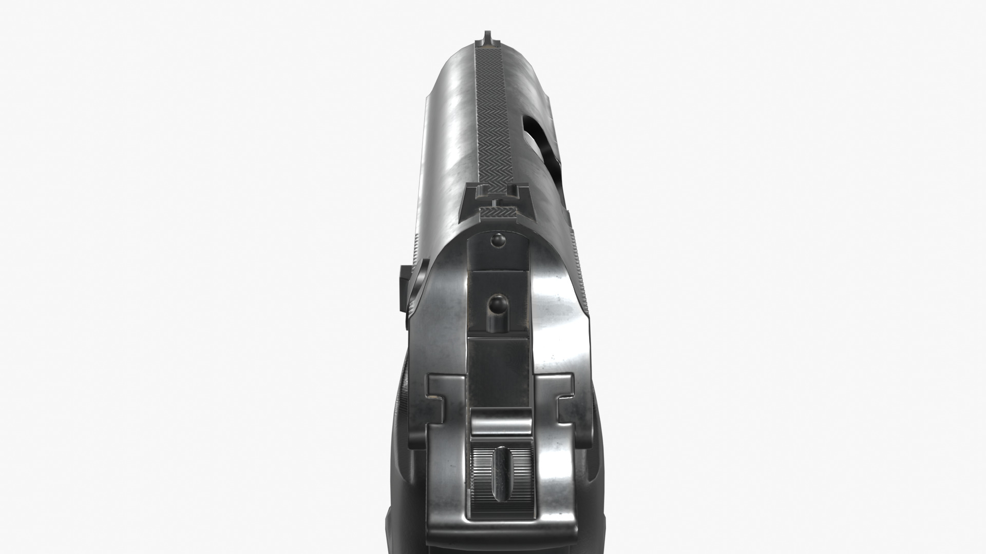 Walther PPK Low-poly 3D model_14