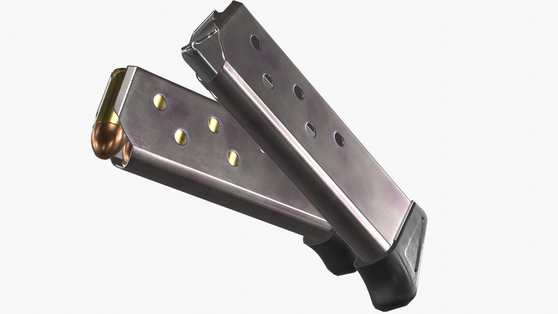 Walther PPK Low-poly 3D model_17