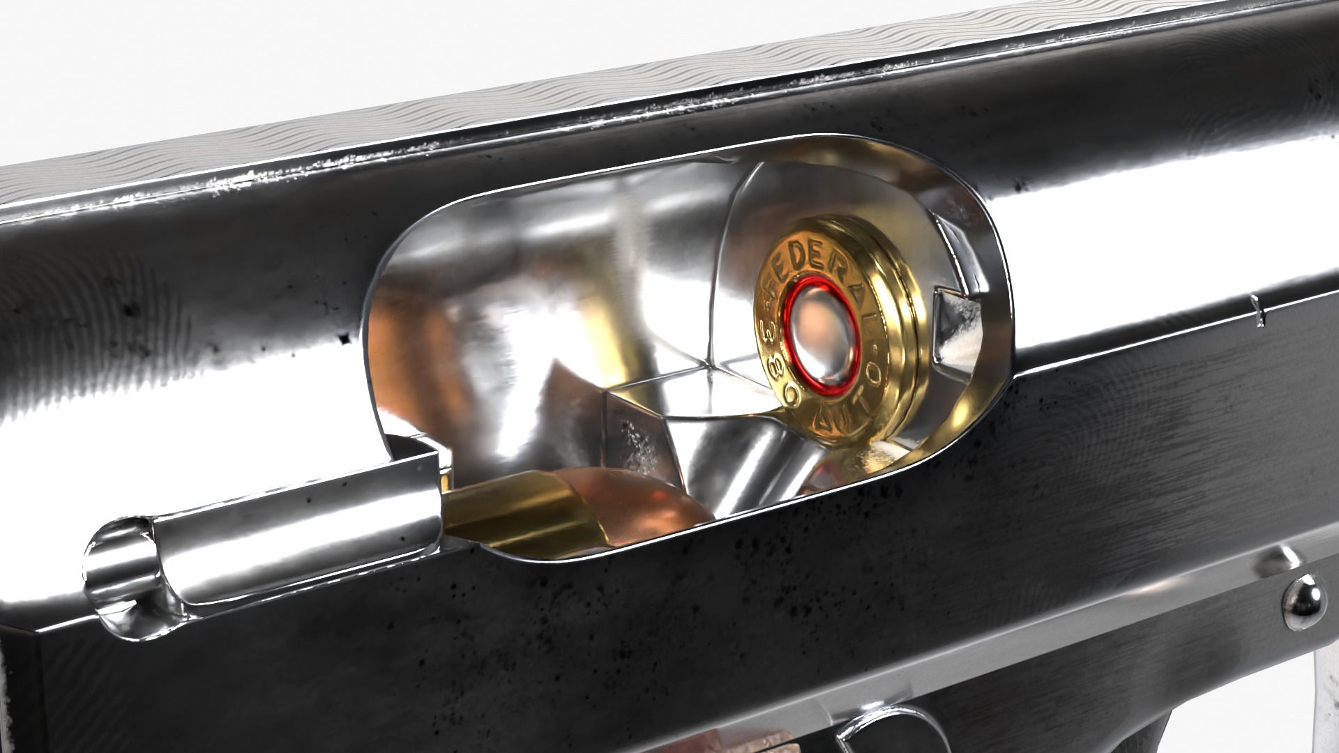 Walther PPK Low-poly 3D model_16