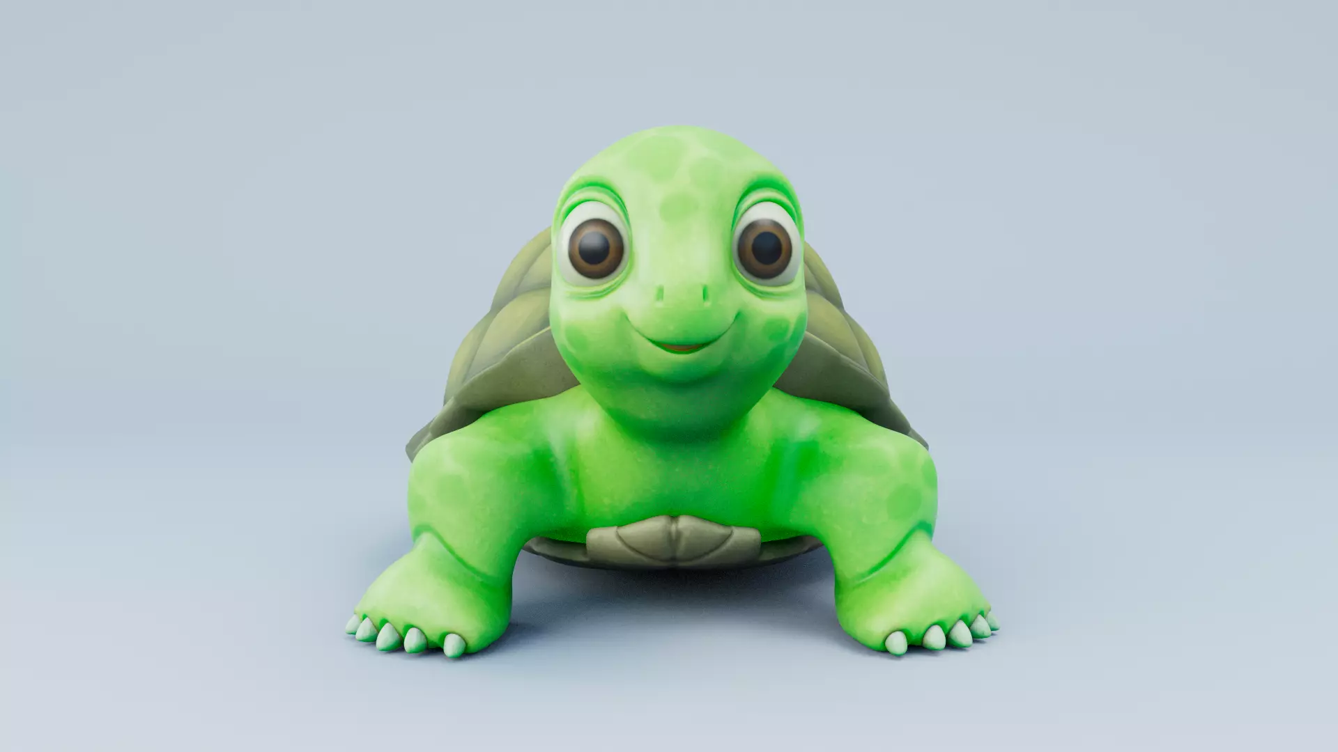 Cartoon Turtle 3d Model 3D model_0