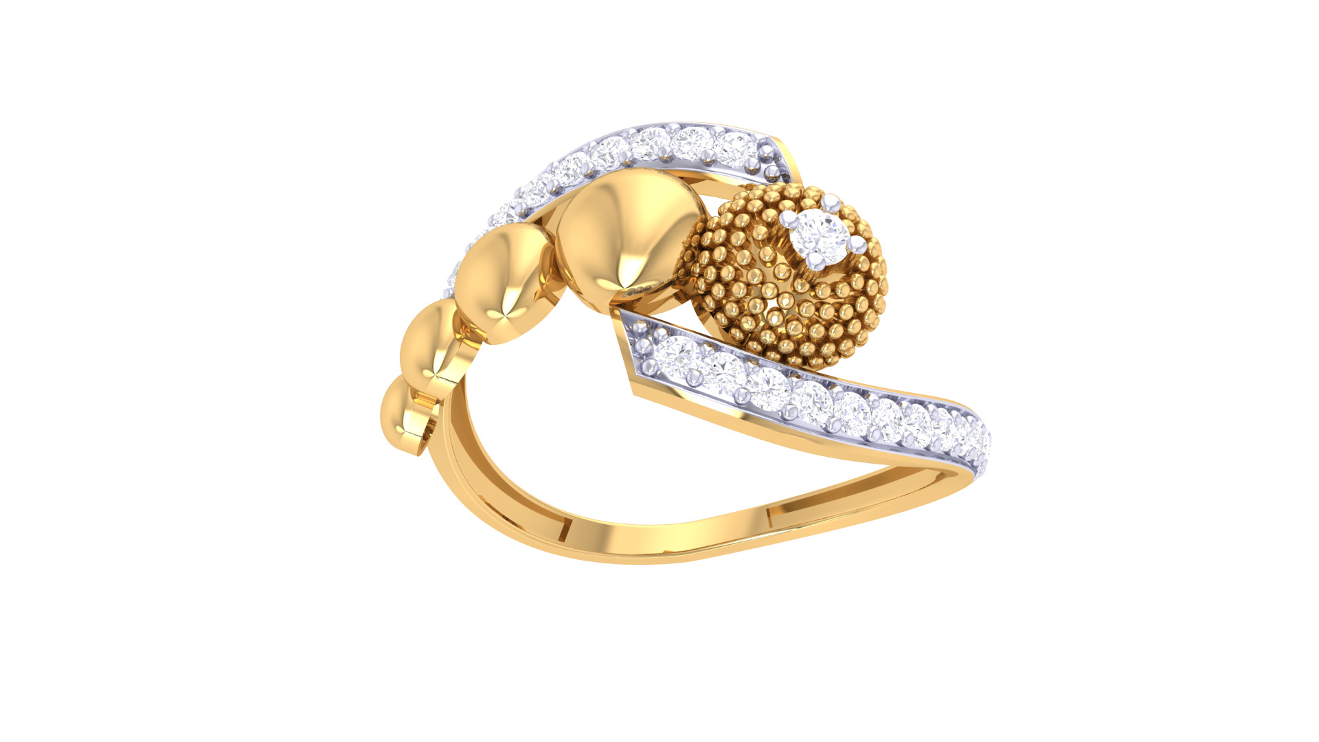 Women Ring MTL 3dm STL OBJ FBX Details 3D print model_2