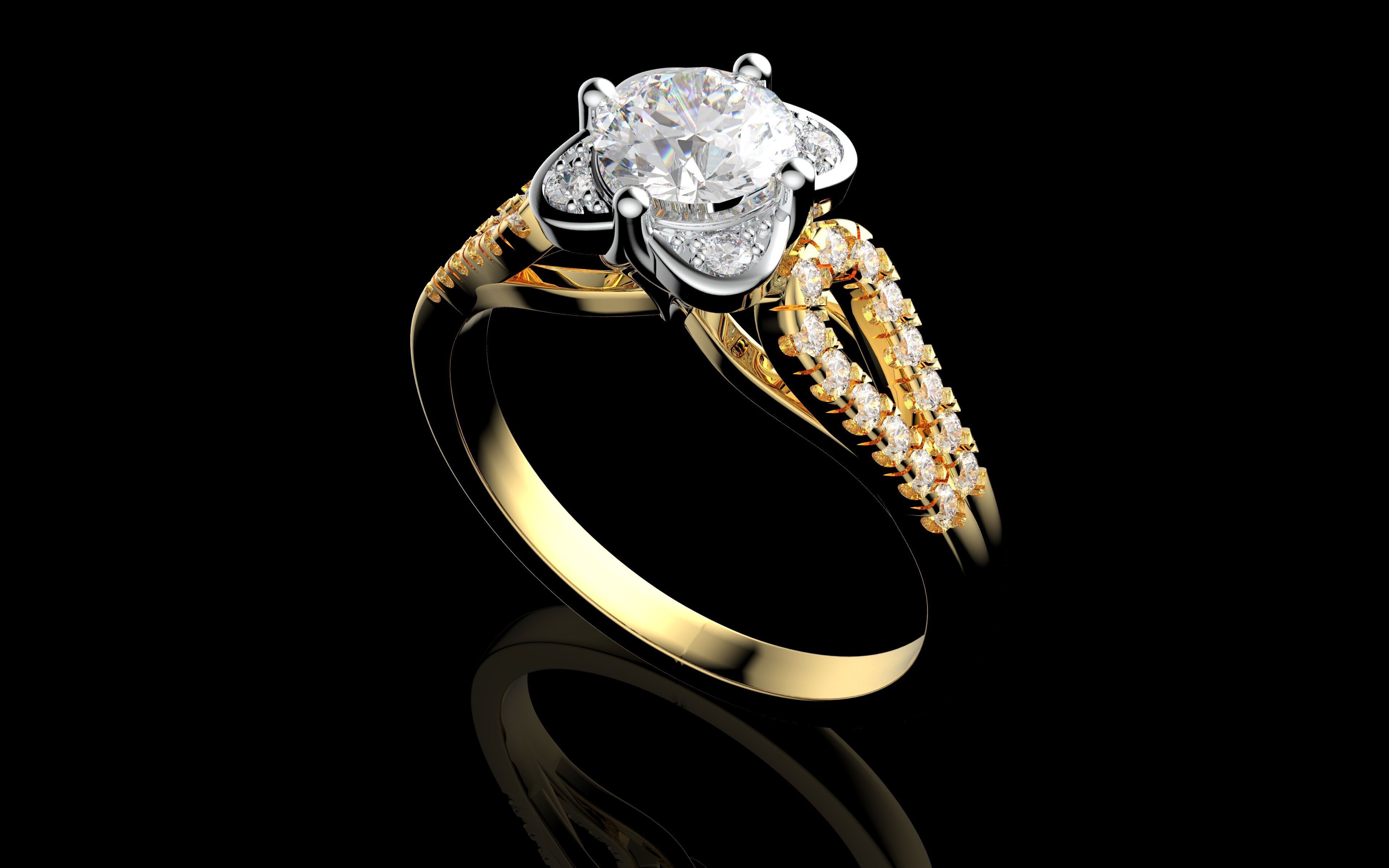 Gold N1279 3D print model_3