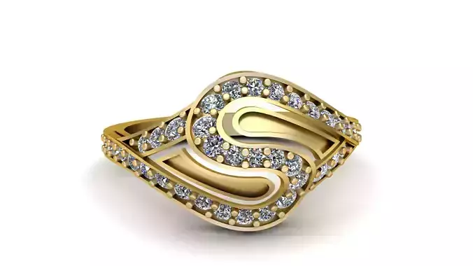 AMERICAN RING 3D PRINTABLE MODEL  3D print model