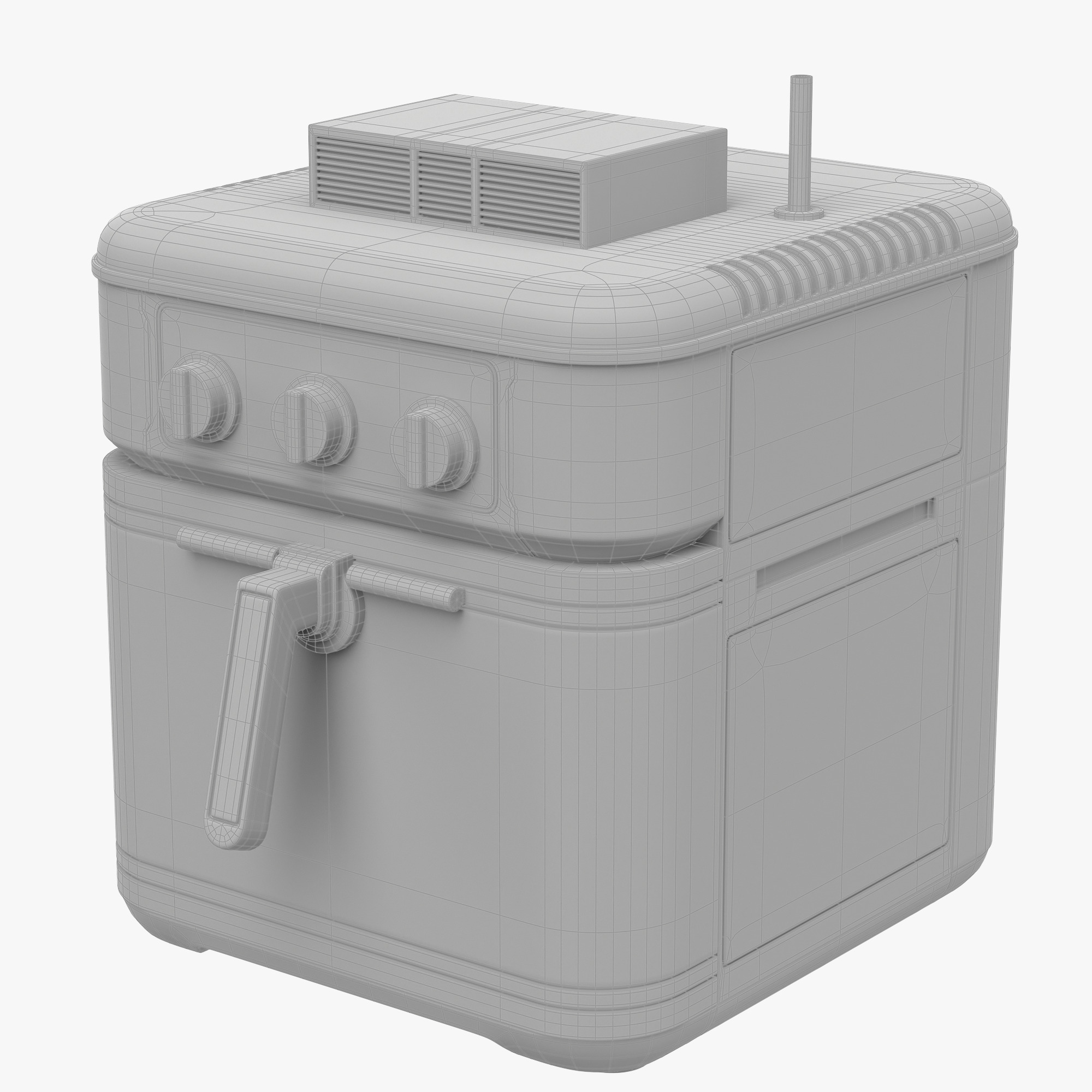 Deep fryer 3D model_7