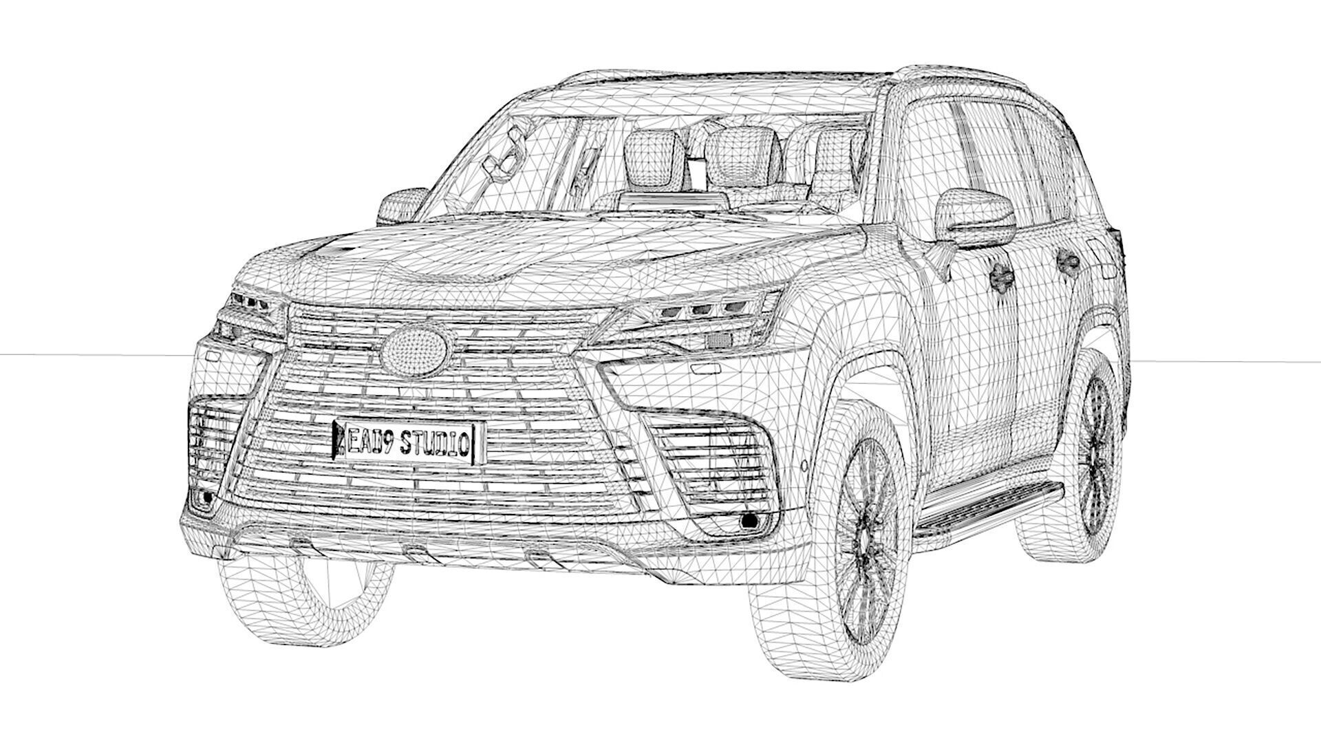 2025 Lexus LX700h 3D model_16