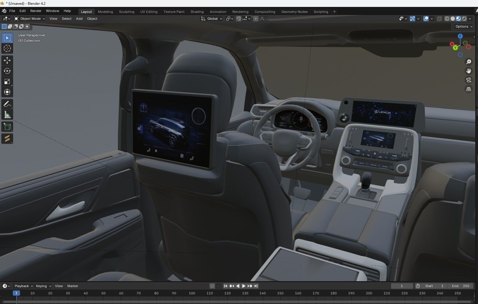 2025 Lexus LX700h 3D model_14