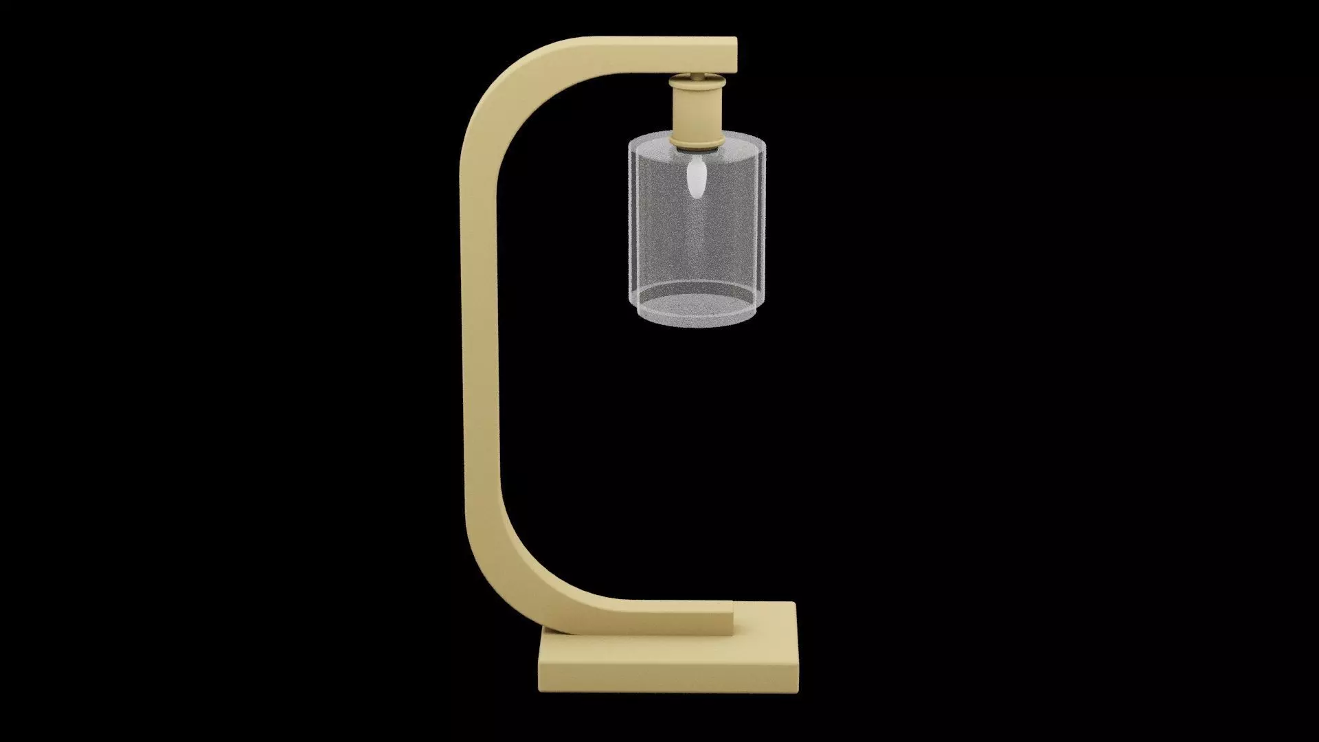 Desk Lamp Furniture Low-poly 3D model_0