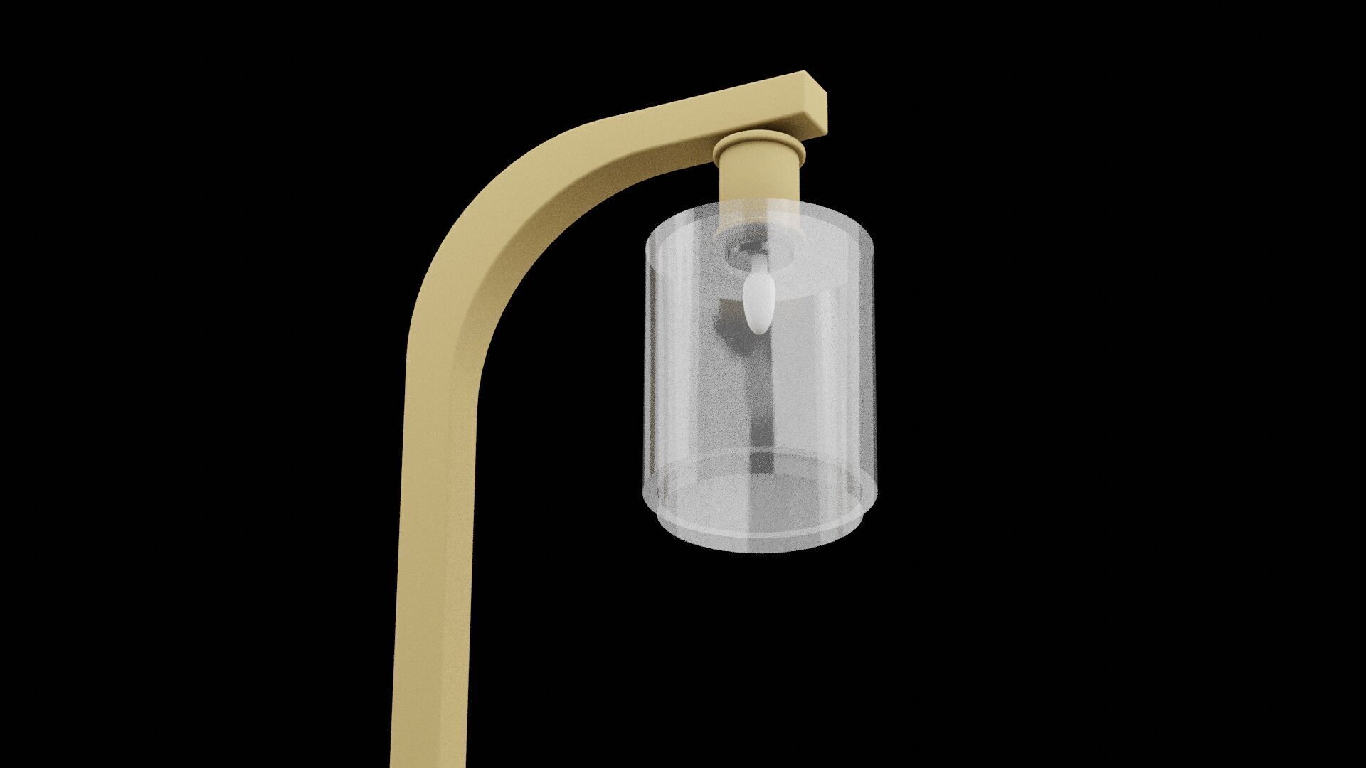 Desk Lamp Furniture Low-poly 3D model_2