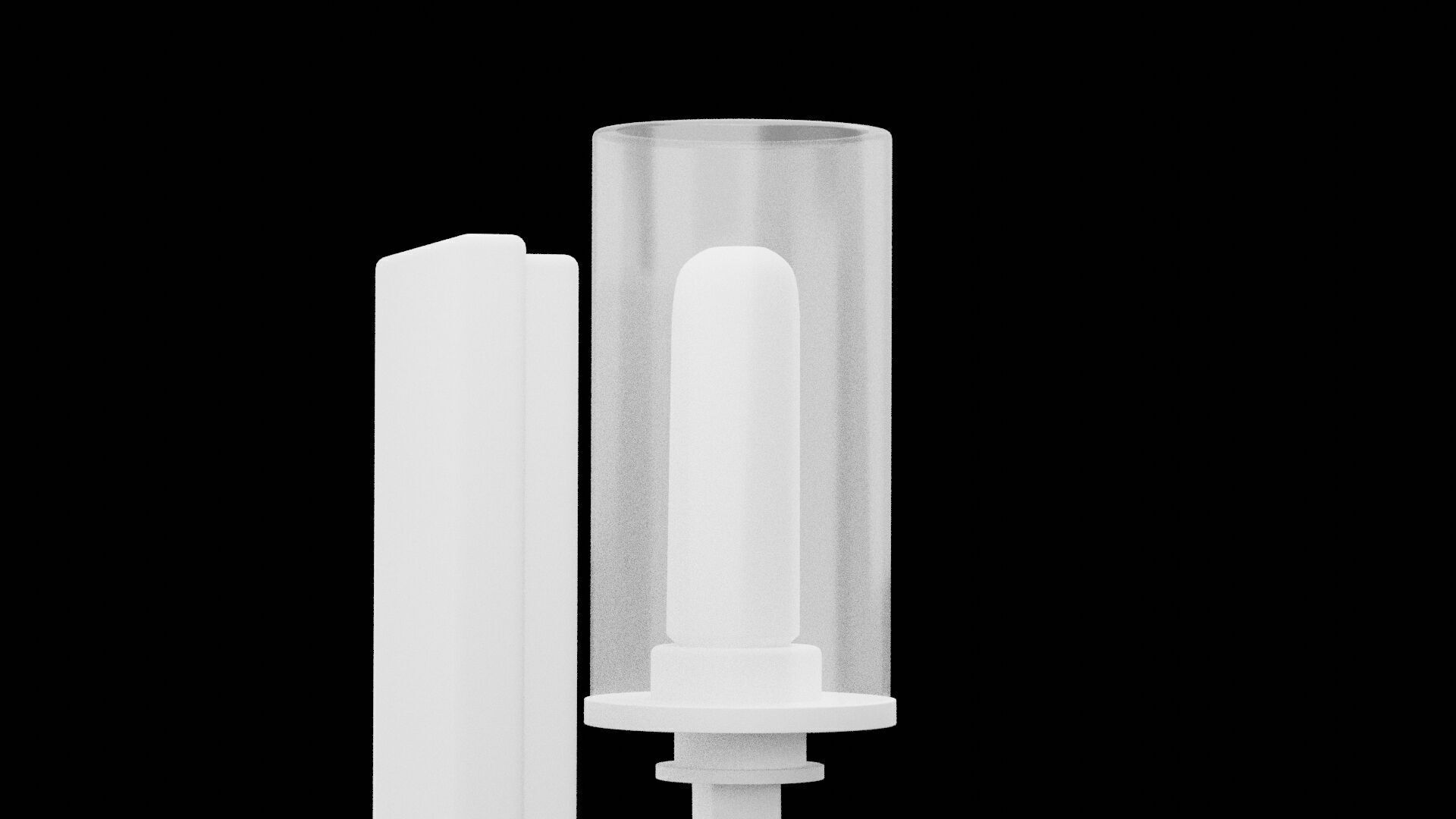 Wall Lamp Furniture Low-poly 3D model_3