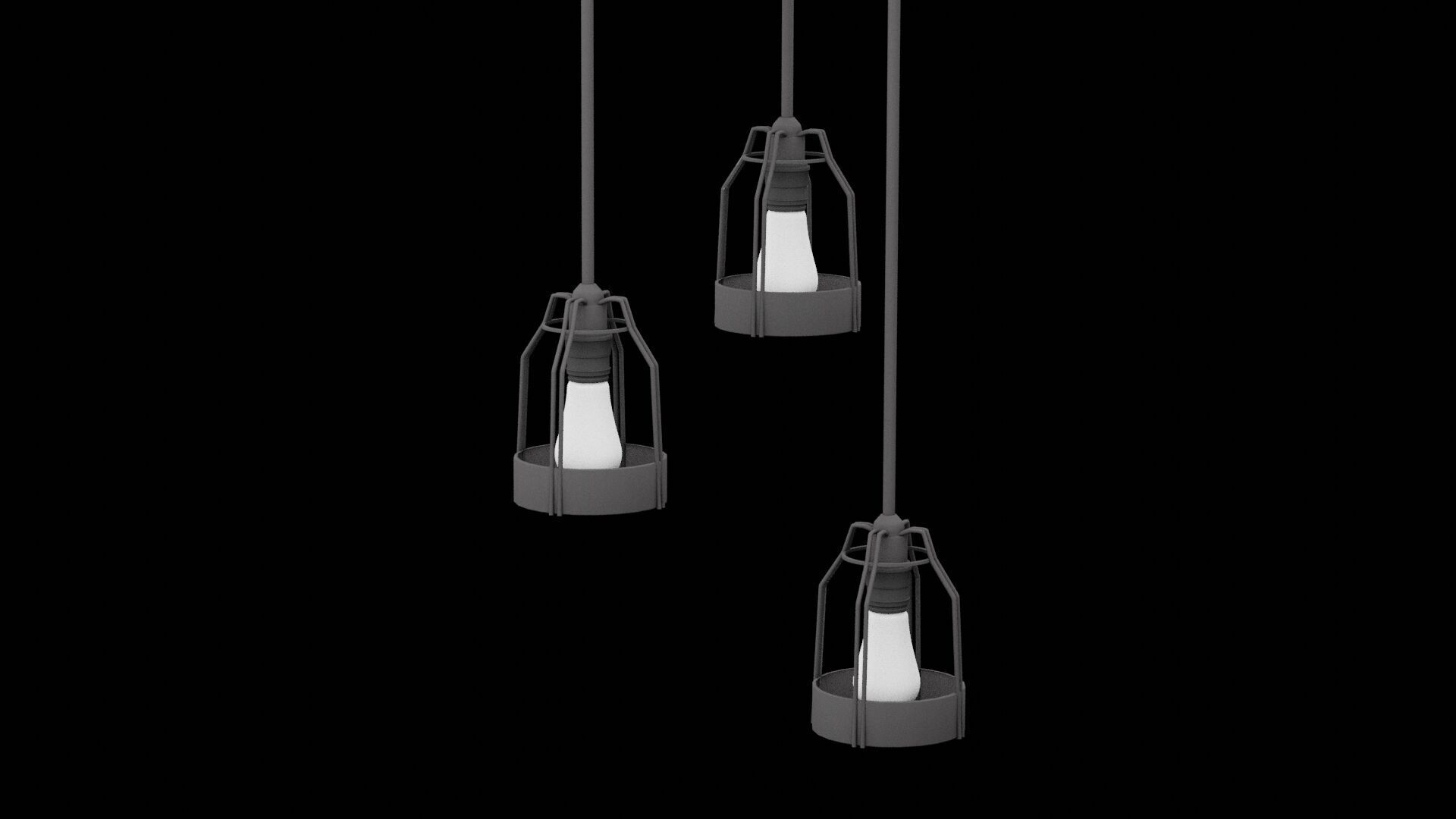 Ceiling Lamp Furniture 3D model_3