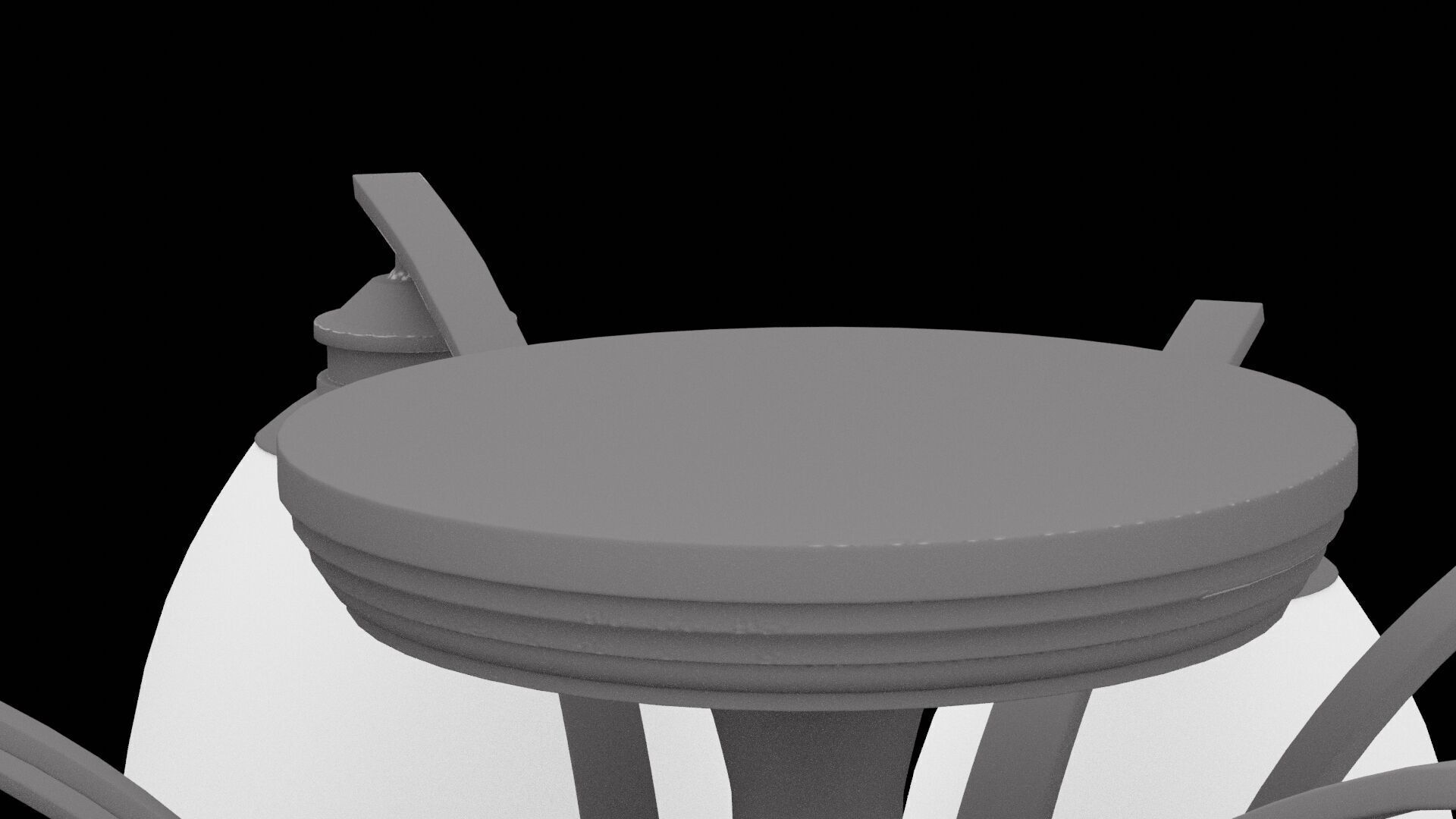 Ceiling Lamp Furniture Low-poly 3D model_5