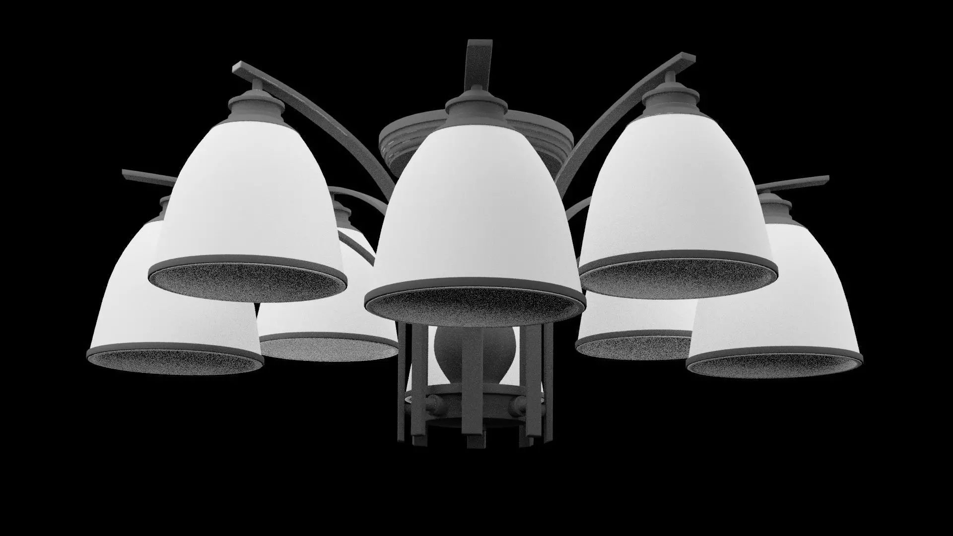 Ceiling Lamp Furniture Low-poly 3D model_0