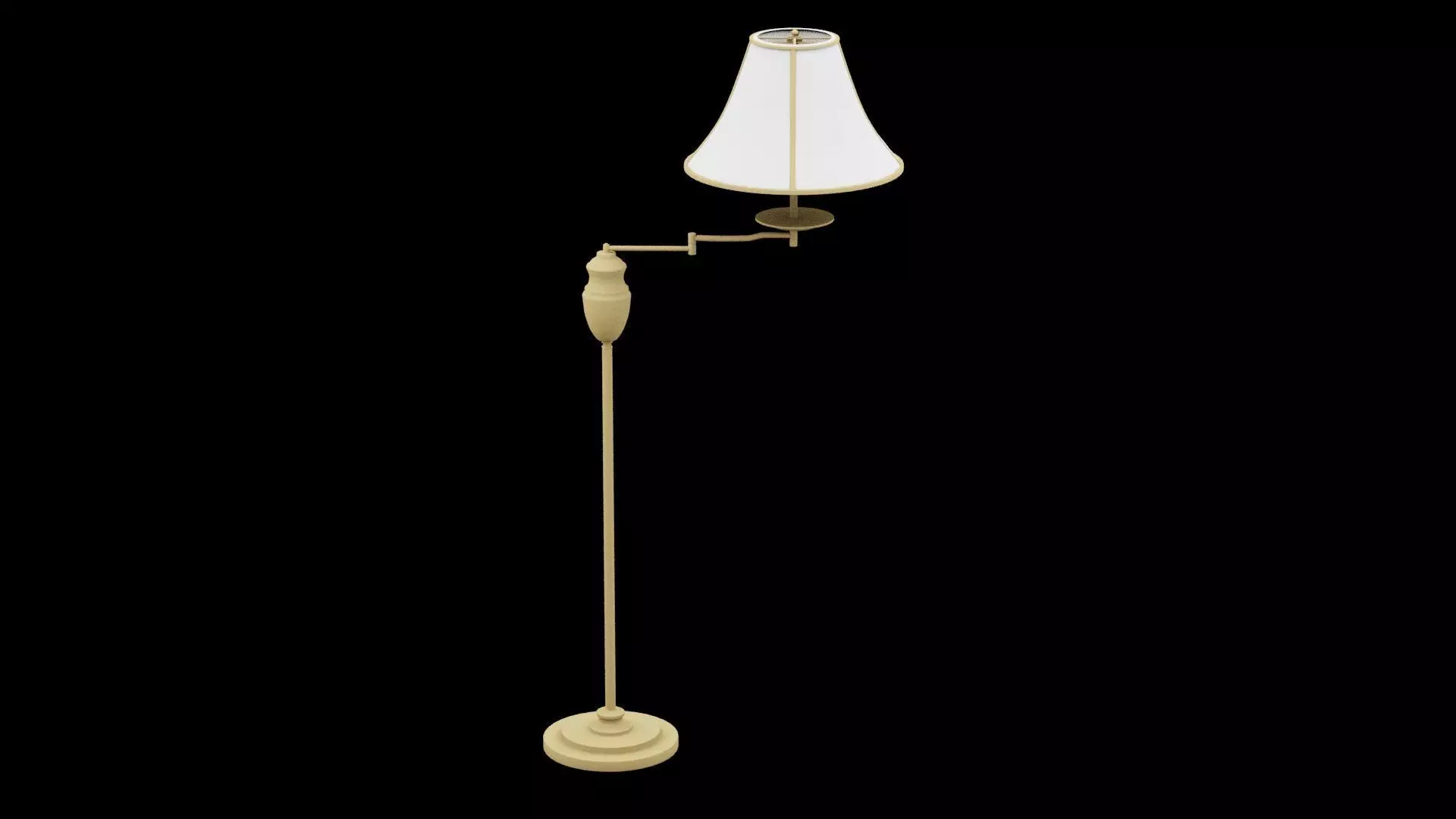 Living Room Lamp Low-poly 3D model_0